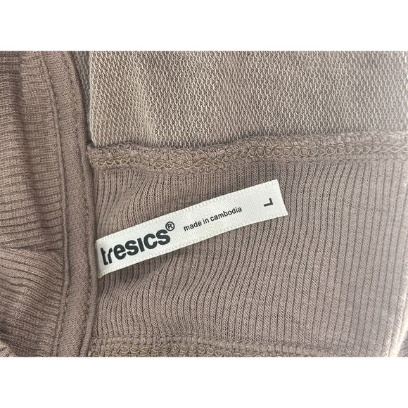 Tresics Brown Open Front Lightweight Cardigan Sweater Women's Size Large - Picture 6 of 6